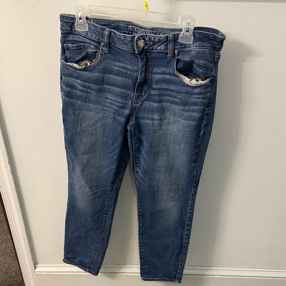 American Eagle Outfitters Blue Cropped Jeans